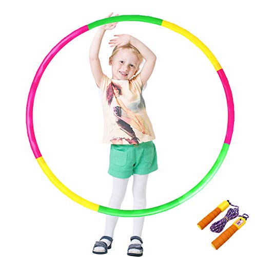 BOZOYYGH Hoola Hoops for Kids - Adjustable Lighted Hoola Hoop - Colorful Plastic
