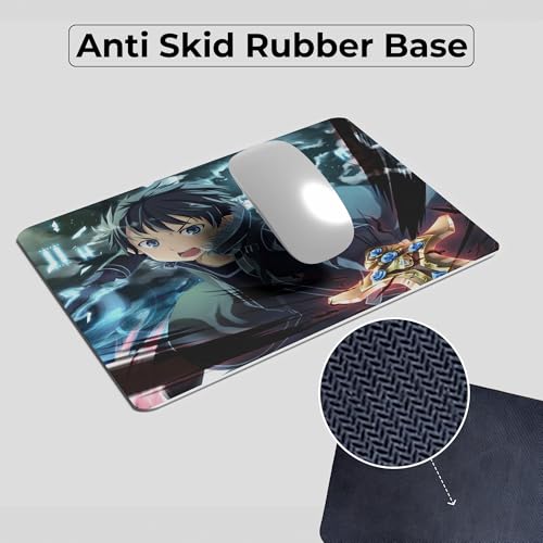 Image of Determined Charge Grey Large Mouse Pad - Extended Gaming Mouse Mat for PC, Laptop & Desktop - 23x19cm Dynamic Motion Accessories for Office & Desk