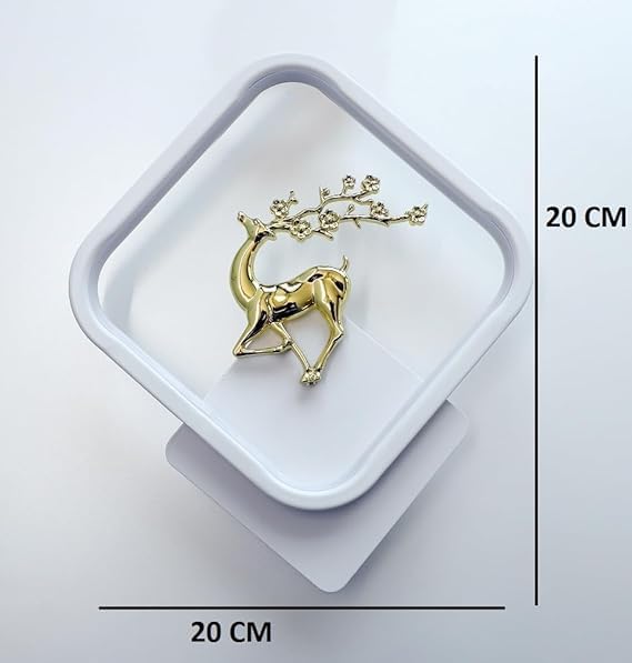 Image of Home Decore Led Fancy Wall Light,Night Lamp,Decorative Lamp,Wall Hanging Lights for Bedroom,Living Room,Color(Warm White+Natural White+Cold White).(white Squar Deer)