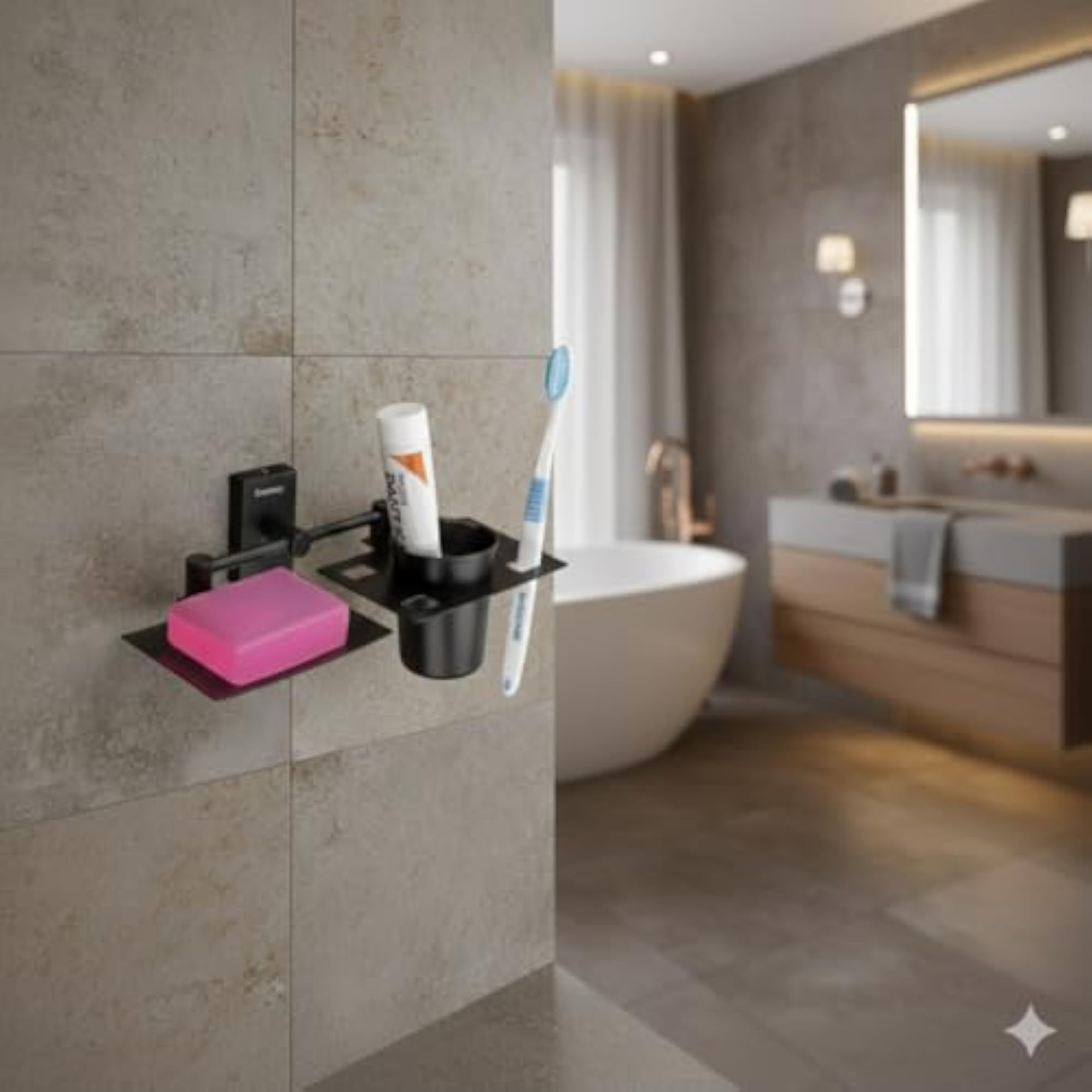 Stainless Steel Bathroom Accessories Set, Wall Mounted