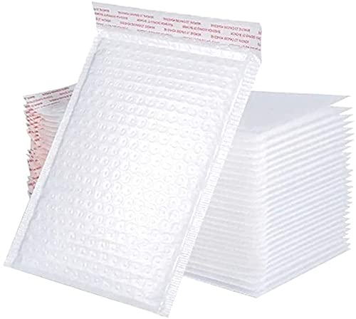 althiqahkey Althiqah Bubble Mailers Padded Envelopes Self Seal Mailing Envelopes Poly Bubble Padded Mailers Matte Shipping Envelopes Packaging for Business (White, 17cmx21cm+4cm=25pcs)