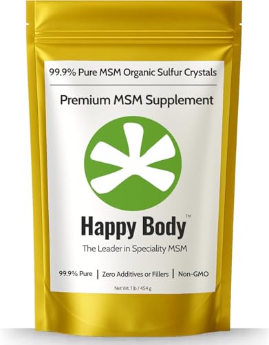 Organic Sulfur Crystals - 99% Pure MSM Crystals, Premium MSM Supplement - Excellent Quality and Absorption. 1 LB Pack.
