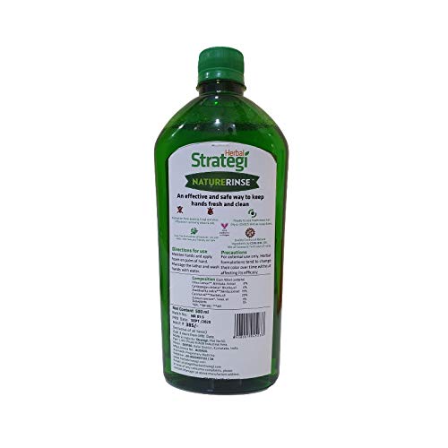 Herbal Strategi – Nature Rise Hand Sanitizer | 100% Herbal | Foam Hand Wash| Made with Lemongrass, Neem Oil, Lemon Oil, Tulsi Oil & Coconut Oil | Eco-friendly & Biodegradable | 500mL (Refill) image 4