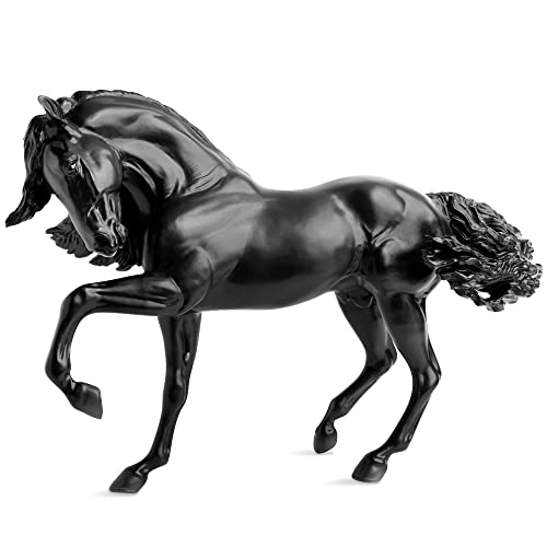 Caballo frisón Breyer Sjoerd a escala 1:9 figura coleccionable de 20 cm pintada a mano