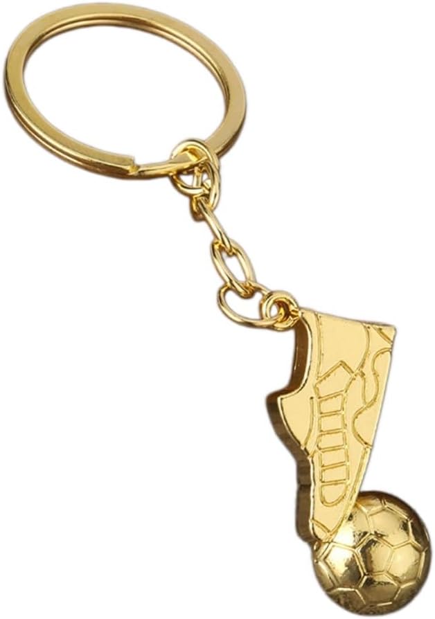 Rotatable Soccer Shoe Keychain, Sports Souvenir Pendant