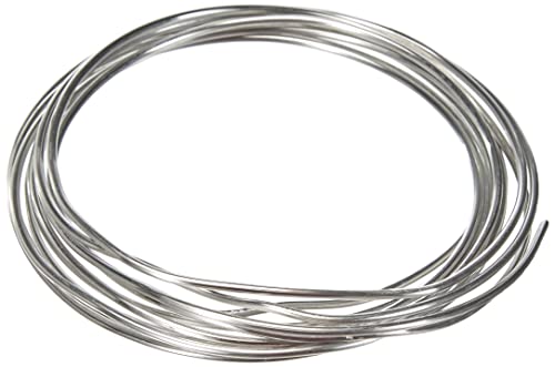 RAYHER HOBBY Rayher Aluminiumdraht, weich, 2 mm ø, Beutel 3 m, Basteldraht, Floristendraht, formstabil, Metalldraht, Draht zum Formen, 2417000, Weiß