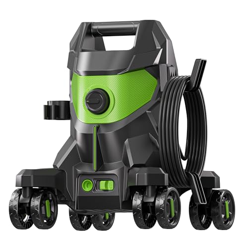 KVAOK Pressure Washer Power Washers 5000PSI 3.0GPM with 4 Quick Connect Nozzles High Pressure Cleaner with Foam Cannon for Car Driveway Patio Fence