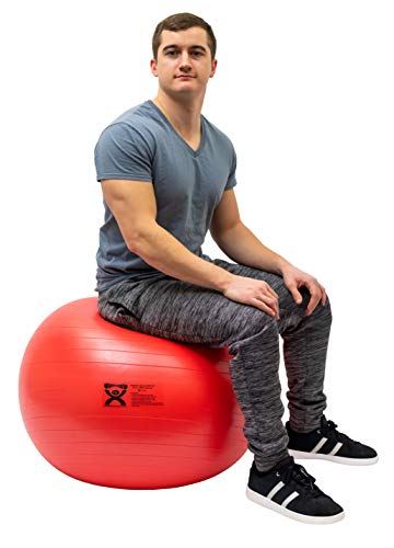 Cando-30-1854-Deluxe-ABS-Inflatable-Exercise-Ball-Red-295