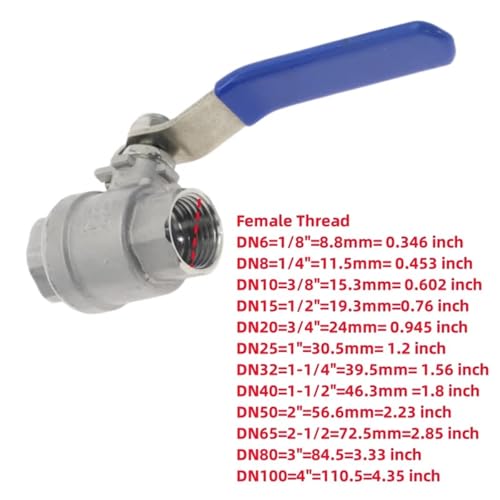 Vanne sphérique acier inoxydable SS304 durabilité industrielle 2P - 5