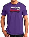 Tallas especiales hasta 5XL Camisetas EGB Camiseta Adulto/Niño Seat Panda - Ochenteras 80´s Retro Comic Tallas Especiales (Morado, 3XL)