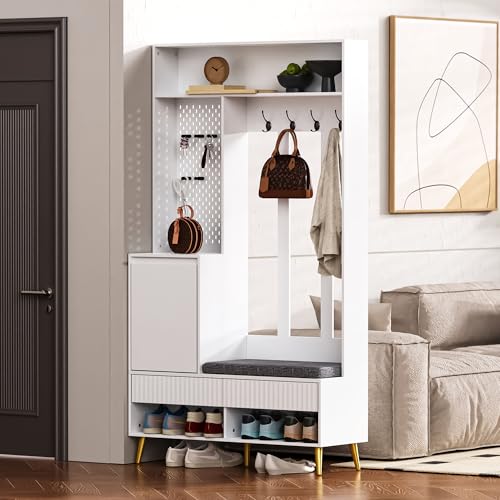 Mueble de entrada multifuncional para ordenar el vestíbulo 3