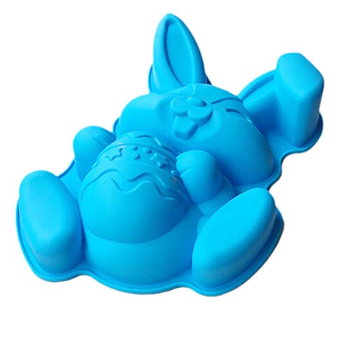 image for LONEA 2 PCS Easter Bunny Egg Silicone Mold for Cake Jelly Pudding Coco