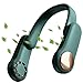 LVLUOKJ Ventilatore da Collo Appeso Portatile Ventilatore da Collo Pieghevole Ricaricabile USB Senza Lama Ventilatore Wireless Silenzioso per Passeggiate Estive All'aperto (Color : Green)