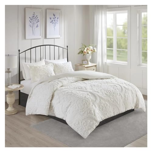 Couette de coton de chenille anti-transpiration pour grand lit king - 2