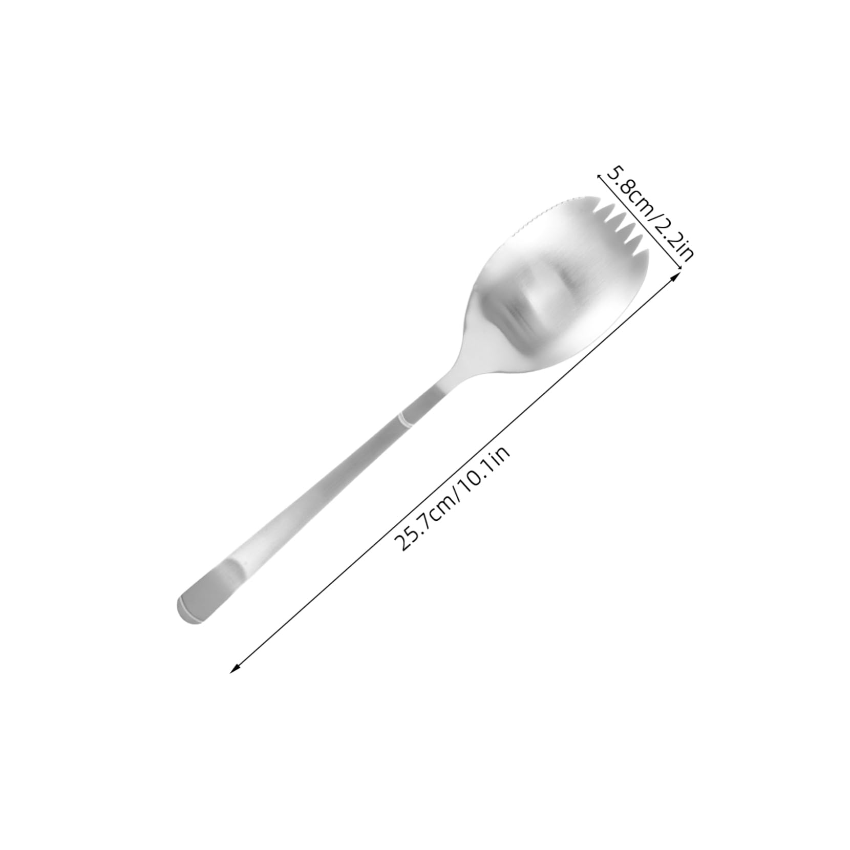 GRIRIW Versatile Serving Spoon: Stainless Steel Spork Utensil For Home/restaurant/and Catering - Easy To Clean Metal Dining Silverware