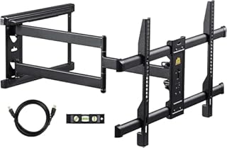 FORGING MOUNT Supporto TV Parete con Braccio Articolato Lungo 765mm per Schermi LCD/LED/OLED da 37-75 Pollici,Inclinabile, Orientabile, Max VESA 600x400 mm, Fino a 45KG
