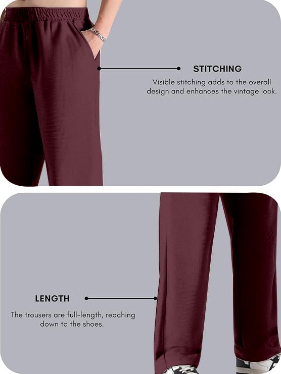 Image of Mehrang Men's Polycotton Baggy Trackpants | Oversized Fit Streetwear & Gym Wear | Comfortable Casual Joggers for Men, Korean Style Travel & Lounge Wear with Pockets