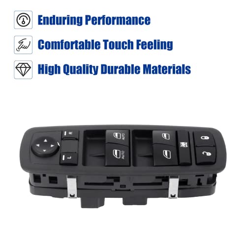 Driver Side Power Master Control Window Switch Replacement For 2009-2012 Dodge Ram 1500 2500 3500, Oe Replace 4602863Ad 4602863Ab 4602863Ac #TOP5