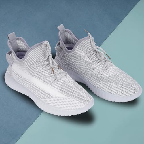 Image of Glemia Knitted Athletic Sneakers, Breathable Mesh Upper, Lightweight Athleisure Knitted Active Wear Slip-On Sneaker Shoes for Sports, Athletics, and Walking Shoes (Multicoloured)