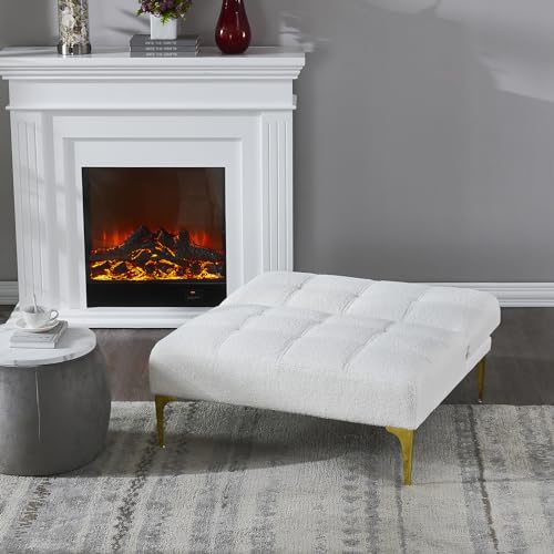 Sillón Futón Plegable Blanco miniatura 5