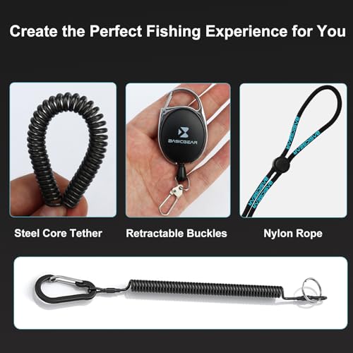 BasicGear Fishing Tool Kit, Pliers, Gripper, Scissors, Knife, Blue - image 7