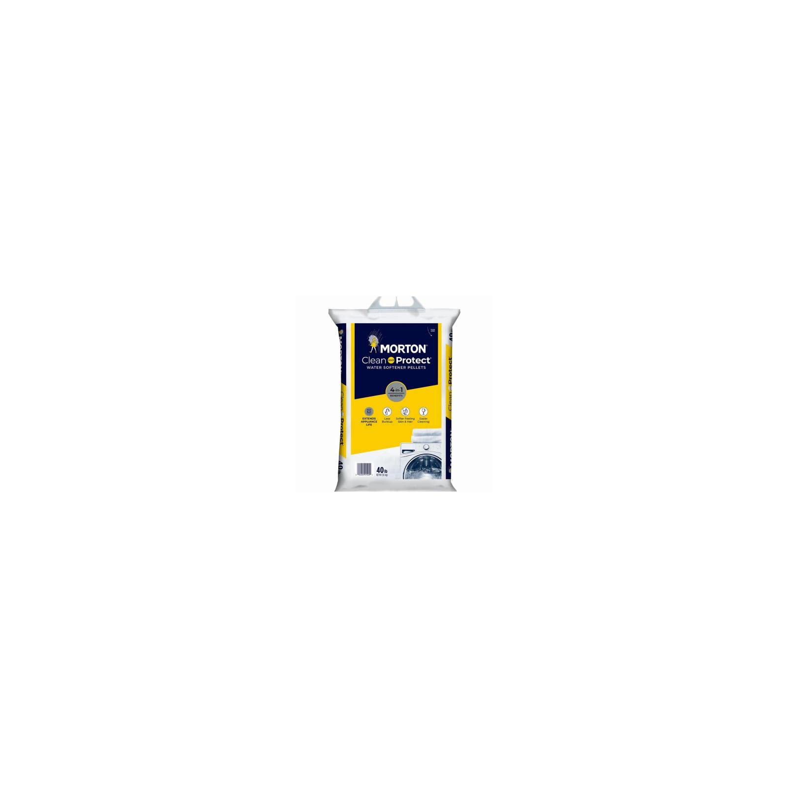 Photo 1 of Morton F125000000G Clean & Protect Water Softening Pellets, 40 Lbs. - Quantity 63