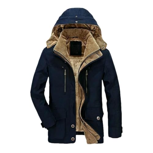 Parka homme longue en cachemire chaud pour l'hiver