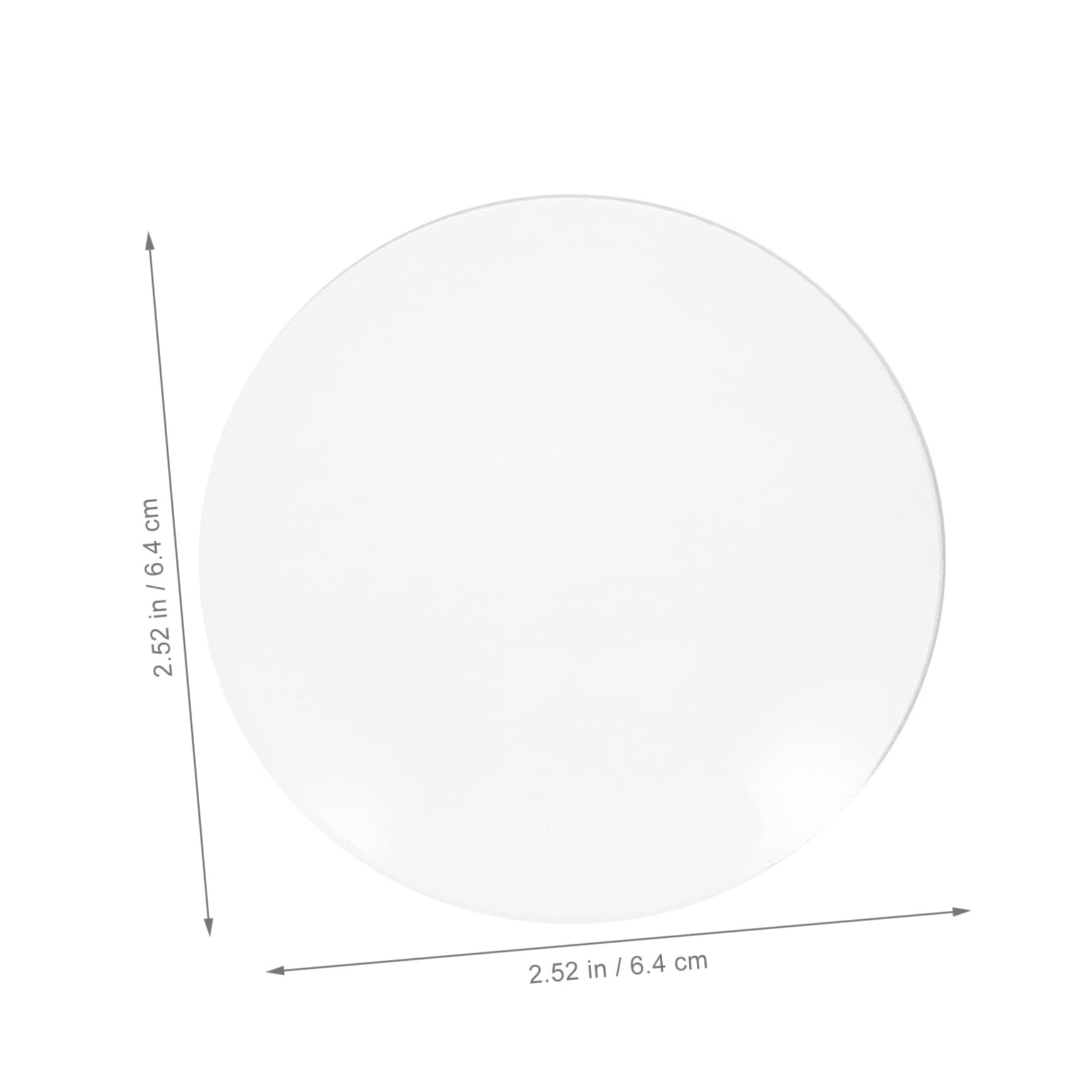 TOPPERFUN 10 Pièces Verre De Montre Verre Rond Équipement En De Laboratoire Plat D'Évaporation Chimie Plat D'Évaporation Science Plat D'Évaporation Coups Table