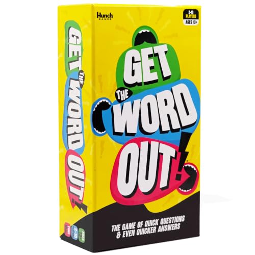 Hunch Studios Get The Word Out Party Card Game for Family Game Night