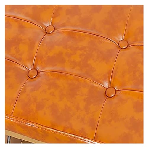 Banc de rangement pour chaussures en lin et métal doré 120cm