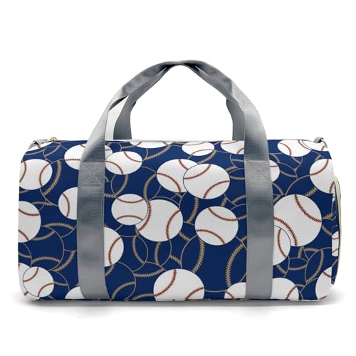 Personalized Name Sports Player Duffel Bags with Ventilation Holes for Shoes Baseball Gold Navy Bags2