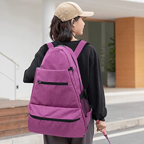 Layway Tennis Backpack For Men Women,Tennis Rackets Bag To Carry Racquets Of Racquetball, Squash,Badminton,Pickleball And Other Travel Sport Accessories (Rose Red - B) #TOP6