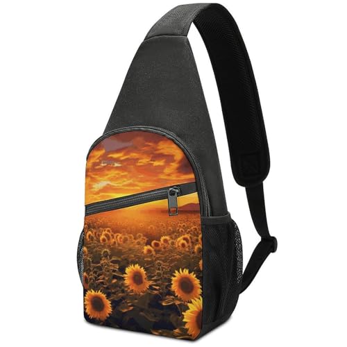 Mochila tipo sling ligera para senderismo y viajes miniatura 1