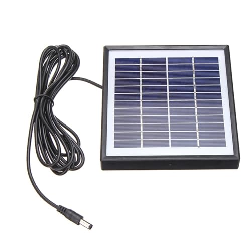 MuchLuckystar SunPowerTech 5W 12V Portable Solar Panel Battery Charger for Cars Boats and Outdoor DC Devices Black
