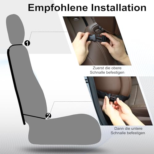 Ezilif Rückenlehnenschutz Auto Kinder Stärke-Upgrade, Autositz Organizer mit 10 Aufbewahrungsbeuteln, Auto Organizer Kinder Leicht Zu Reinigen, Wasserdichter für Rücksitz organizer (1 Stück)