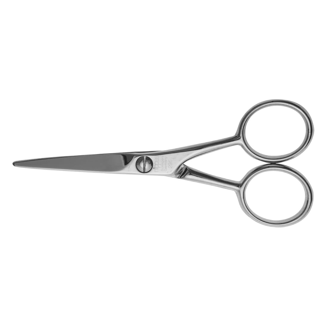 Tijeras para barba Nippes Solingen, 1 pieza, acero niquelado, 11 cm