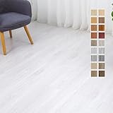 【72枚セット 約6畳】フロアタイル 木目調 置くだけ ぺりっと剥がして貼るだけ 厚手1.8mm 防水 防汚 耐久性強 土足OK フローリングシート 接着剤不要 貼り付け簡単 初心者OK 撥水 ペット対応 廊下 玄関 床材 DIY セルフリフォーム 15.24×91.44cm