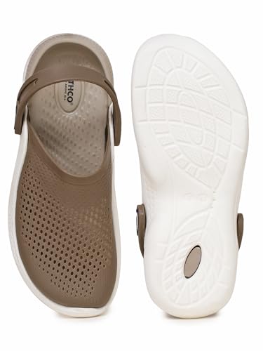 Image of Athco Avatar Clogs for Men|Boys|Unisex|Dual-Color Soft EVA Cushioned Footbed|Easy Wear with Adjustable Back Strap|Lightweight|Flexible|Breathable|Extra Soft Comfortable Anti-Skid Casual Mule|All-Season|Summer|Monsoon|Rain|Winter|Waterproof|Casual Slip-On Sandal|Indoor & Outdoor Wear|Trendy|Fashionable|Stylish|Shoes