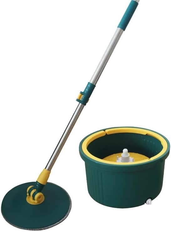 Jecrina Water Separate Spin Mop System with Round Shape Bucket 360