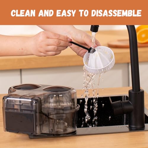 Extracteur De Jus, Avec Double TêTe Et Coupeur, Centrifugeuse Extracteur De Jus, 20 Secondes Pour Un DéLicieux Jus, Automatique, Nettoyage Rapide, Pour Maison, Cuisine, 200W – Image 5