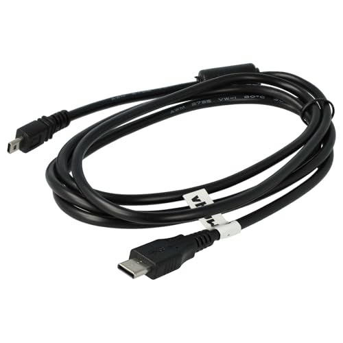 vhbw Cable datos USB-C compatible con Olympus FE DMC-GM*, DMC-L*, DMC-GX*, DMC-SZ*, DMC-S*, DMC-LS*, DMC-LZ*, DMC-LX* cámara, 150 cm