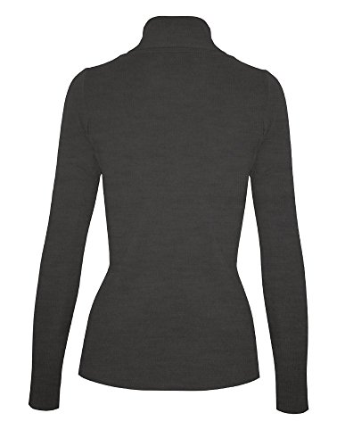 Image of Cielo Womens Solid Basic Stretch Turtleneck Pullover Knit Sweater