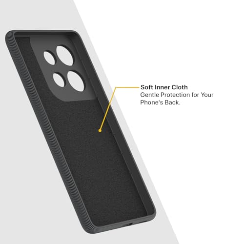 Image of Pikkme Back Cover for Moto Edge 50 Neo 5G Camera Protection 3D Hexa Cube Design Silicone Protective Bumper Case (Grey)