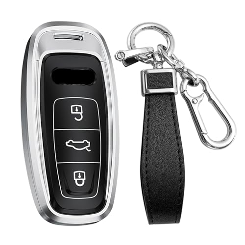 Coque de porte-clés en métal pour Audi A6L A6 A7 A8 Q7 étui de protection élégant
