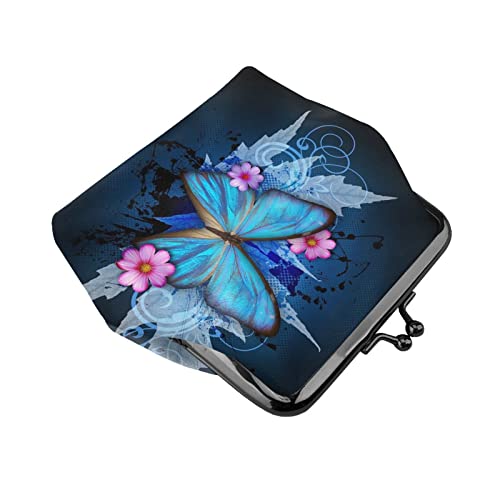 Coin Purse Butterfly For Women Men Wallet Bag Change Pouch Small Size With Kiss-Lock Clasp Closure Buckle Wallet #TOP2