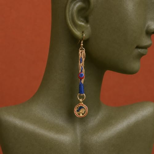 Image of Handcrafted Tribal & Dhokra Art Earrings Collection for Women - Royal Boho Statement Designs in Brass, Wooden, Beaded & Geometric Styles