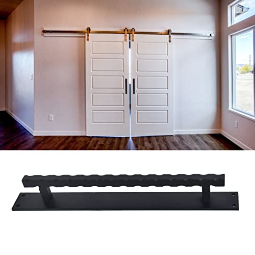 Garage Door Handle, Barn Door Handle Carbon Steel Heavy Duty Garage Pull Handle Adopts Wavy Design With 4 Screws For Gate, Door Knobs #TOP1