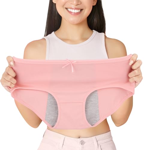 Hellove Womens Cotton Period Panties Menstrual Protective Leak Proof Briefs For Teen Girls,Women