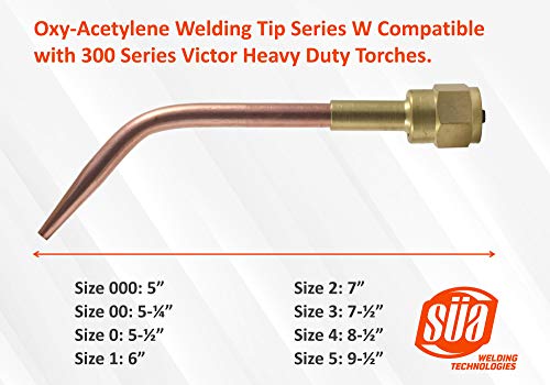 (3 Pack) Süa Welding Nozzle Replacement For 300 Series Victor Torch Handles. Sizes: 000, 00 And 0 #TOP2