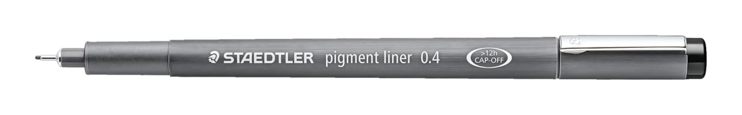 Staedtler 732850 0.4 mm Pigment Liner Felt-Tip Pen - Black